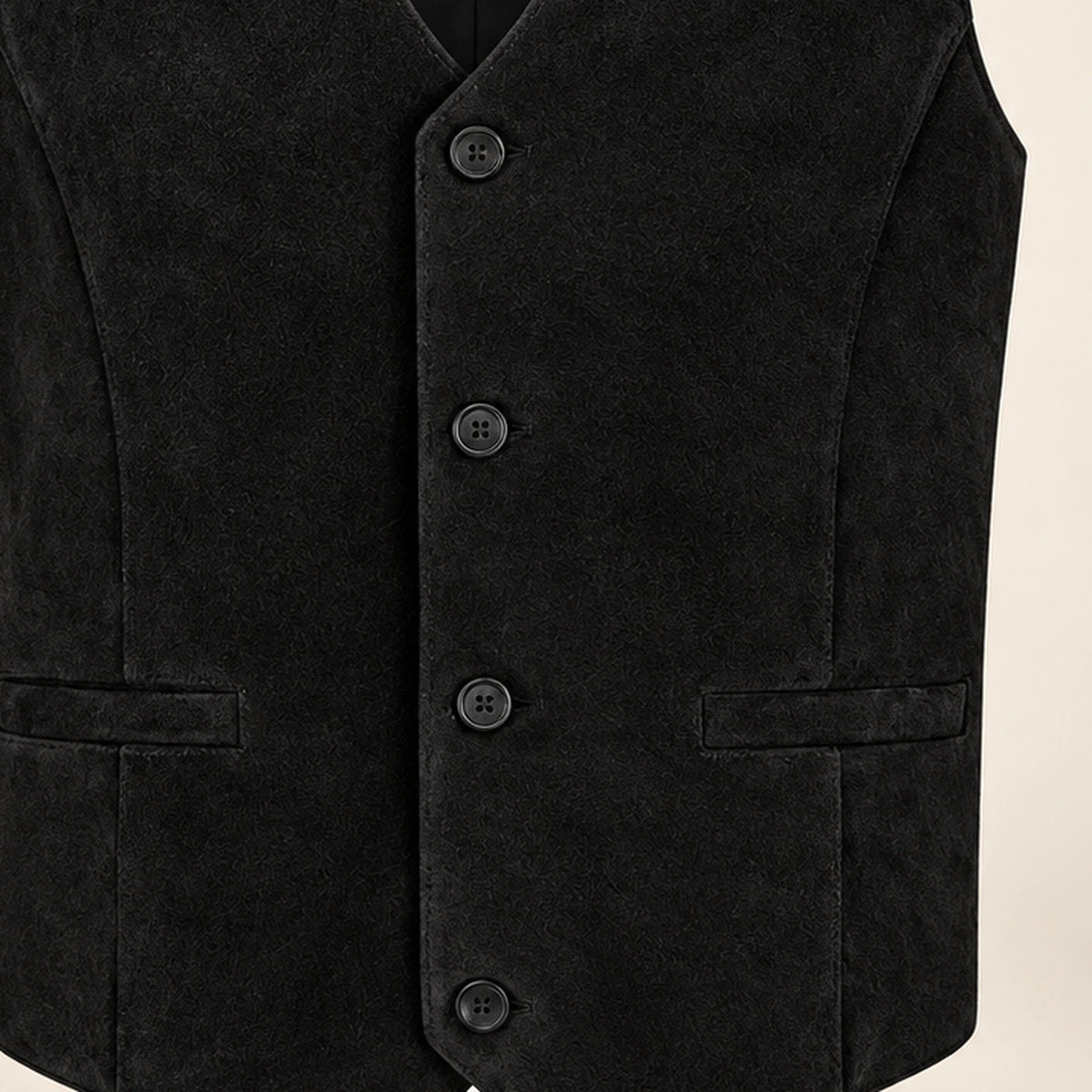 Caldwick Men's Suede Leather Waistcoat