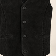 Caldwick Men's Suede Leather Waistcoat