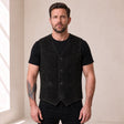 Caldwick Men's Suede Leather Waistcoat