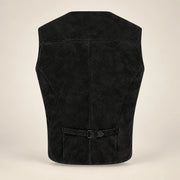 Caldwick Men's Suede Leather Waistcoat