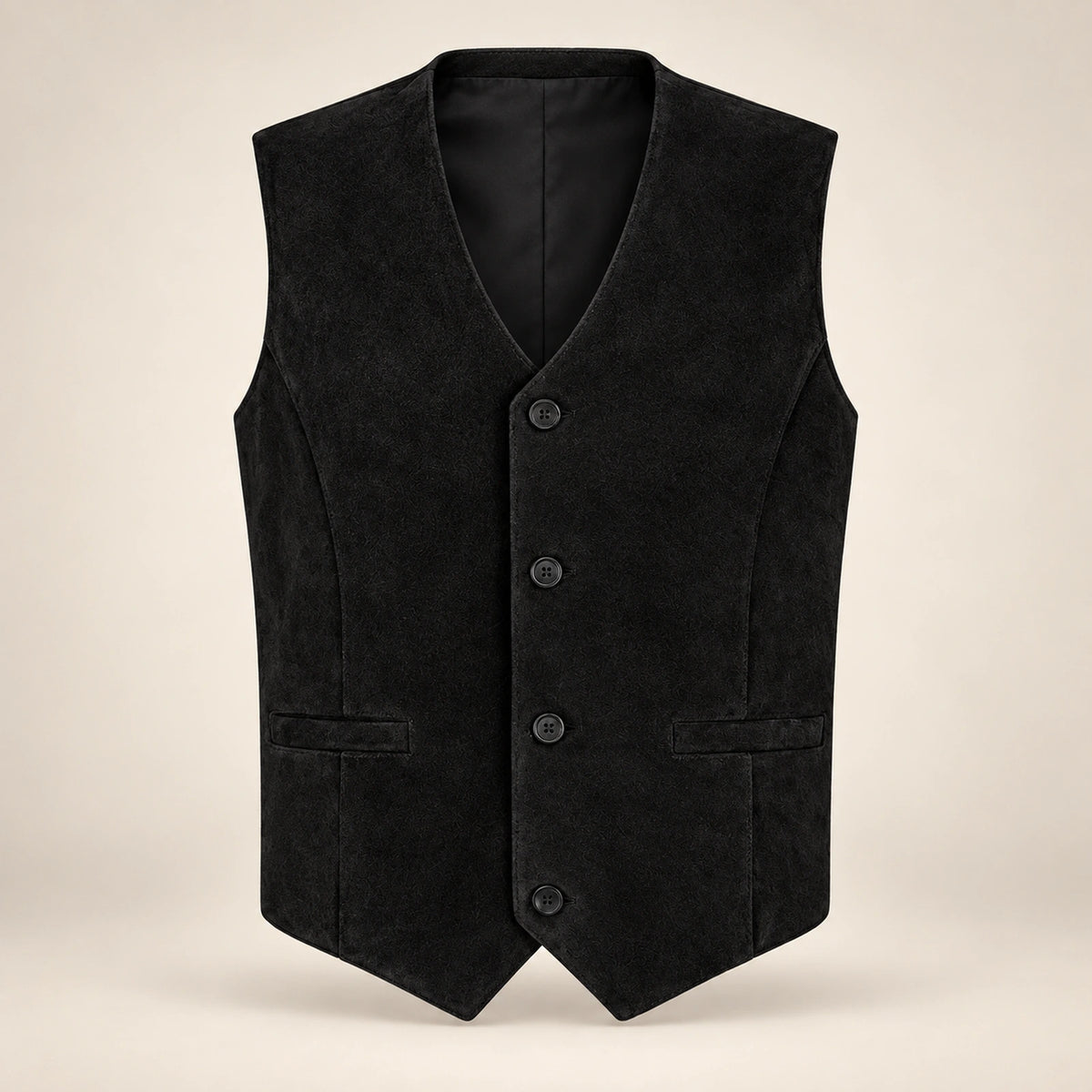 Caldwick Men's Suede Leather Waistcoat