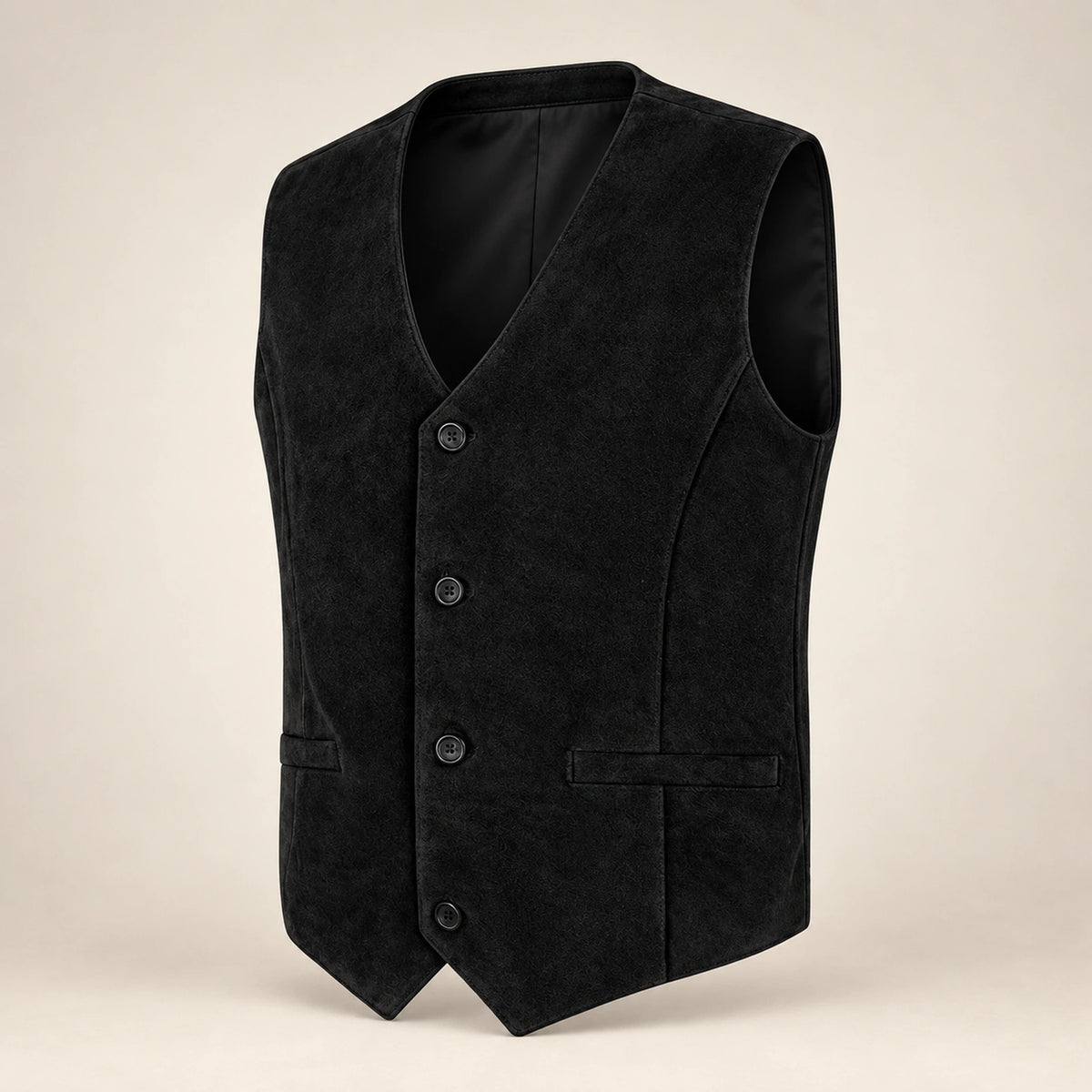 Caldwick Men's Suede Leather Waistcoat