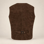 Caldwick Men's Suede Leather Waistcoat