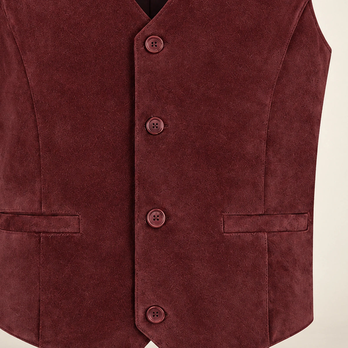 Caldwick Men's Suede Leather Waistcoat