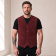 Caldwick Men's Suede Leather Waistcoat
