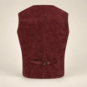 Caldwick Men's Suede Leather Waistcoat