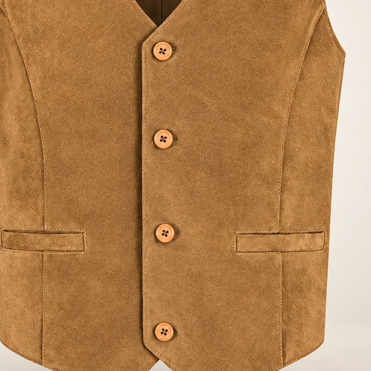 Caldwick Men's Suede Leather Waistcoat