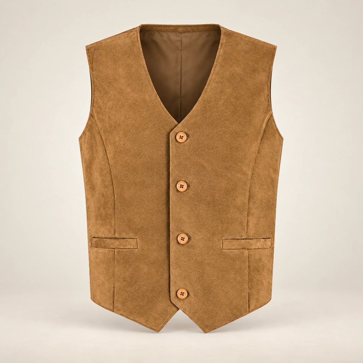 Caldwick Men's Suede Leather Waistcoat
