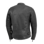 Turbine Men's Motorcycle Perforated Leather Jacket - Image 2
