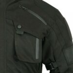 BGA VELOCITY WP MOTORCYCLE CORDURA JACKET BLACK - Image 4