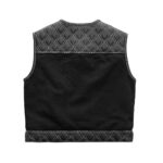 Stinger - Men's Club Style Leather/Canvas Vest (Limited Edition) - Image 3