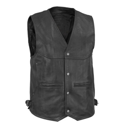Rodeo - Men's Motorcycle Western Style Leather Vest