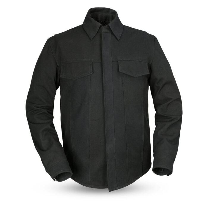 Mercer - Men's Motorcycle Canvas Shirt - Image 2