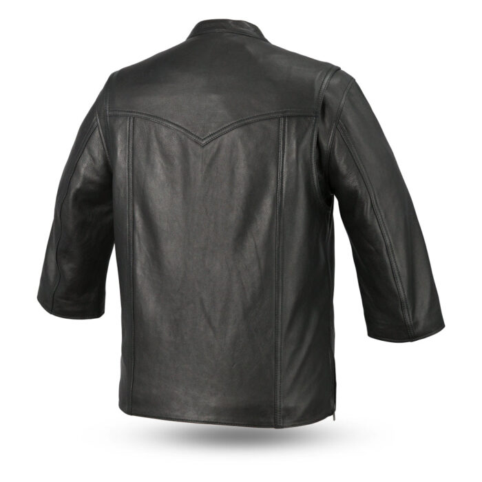 Mesa - Men's Motorcycle Leather Shirt - Image 2