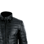 Men's Real Leather Genuine Lambskin Quilted Puffer Jacket Casual Winter - Image 2