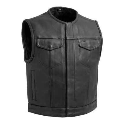 Lowside Men's Motorcycle Leather Vest