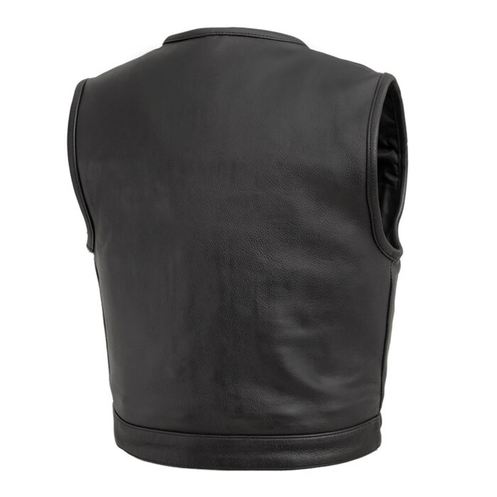 Lowside Men's Motorcycle Leather Vest - Image 5