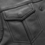 Lowside Men's Motorcycle Leather Vest - Image 3