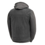 Kent Men's Motorcycle Leather Vest and Hoodie - Image 4
