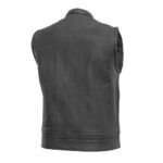 Blaster Men's Leather Motorcycle Vest - Image 4