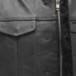 Blaster Men's Leather Motorcycle Vest - Image 3