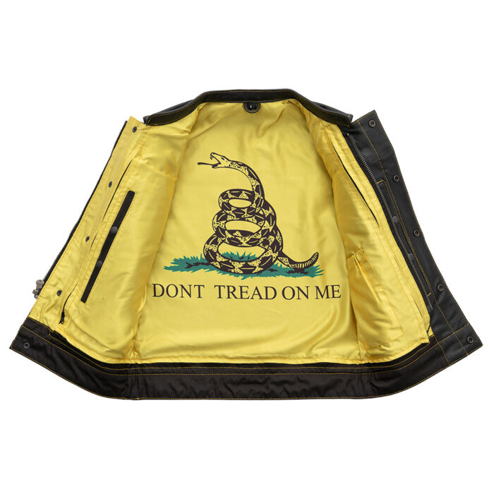 Gadsden - Men's Leather Motorcycle Vest - Limited Edition - Image 2