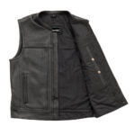 Rampage - Men's Motorcycle Leather Vest - Image 2