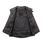 Raceway - Men's Perforated Men's Motorcycle Leather Vest - Image 2