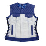 Cobalt Women's Leather Motorcycle Vest - Limited Edition