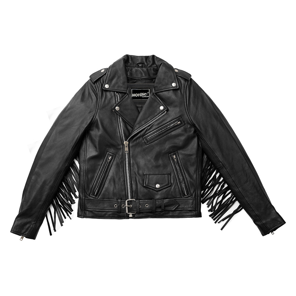 13 Lesley - Women's Leather Motorcycle Jacket - BHBR - Image 1