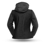 Essex Women's Motorcycle Denim Vest with Removable Sweatshirt - Image 2