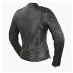 Biker - Women's Leather Motorcycle Jacket - Image 2