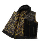 Leather Vest Quilted Side Lases Style Men Vest Leather Motorcycle Denim Vest - Image 2