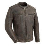 Hipster Men's Motorcycle Leather Jacket