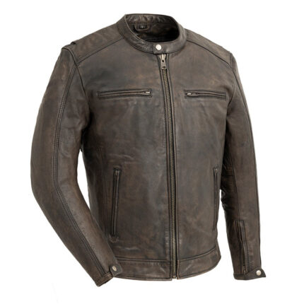 Hipster Men's Motorcycle Leather Jacket