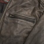 Hipster Men's Motorcycle Leather Jacket - Image 3