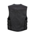 Anthem Men's Swat Style Leather Motorcycle Vest - Limited Edition - Image 3