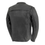 Revolt Men's Motorcycle Leather Jacket - Image 5