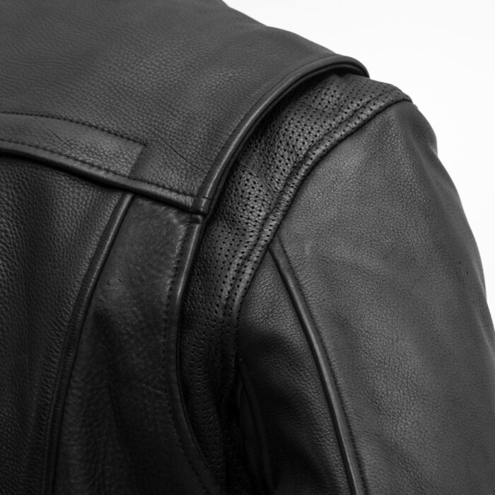 Revolt Men's Motorcycle Leather Jacket - Image 4