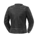 Black Widow - Women's Leather Motorcycle Jacket - Image 2