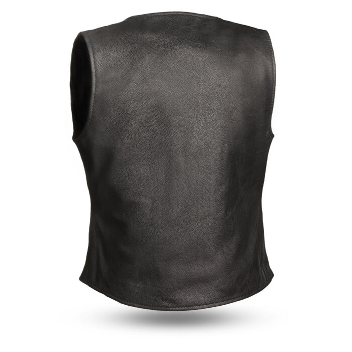 Honey Badger Women's Motorcycle Leather Vest - Image 2