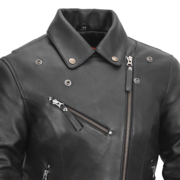 Scarlett Star Motorcycle Leather Jacket - Image 3