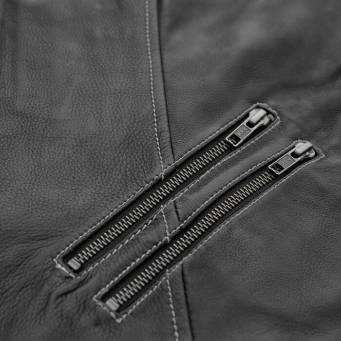 Quinn Women's Club Style Leather Vest - Limited Edition - Image 3