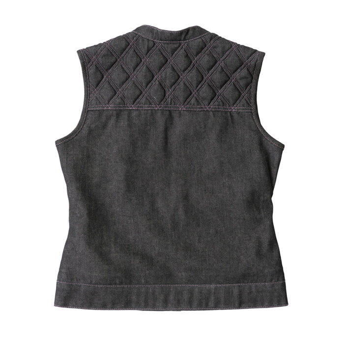 Eclipse Women's Club Style Denim Vest - Limited Edition - Image 2