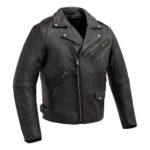 Fillmore Men's Motorcycle Leather Jacket - Oxblood
