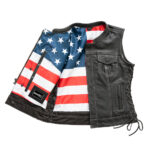 Liberty Women's Club Style Motorcycle Leather Vest - Limited Edition - Image 3