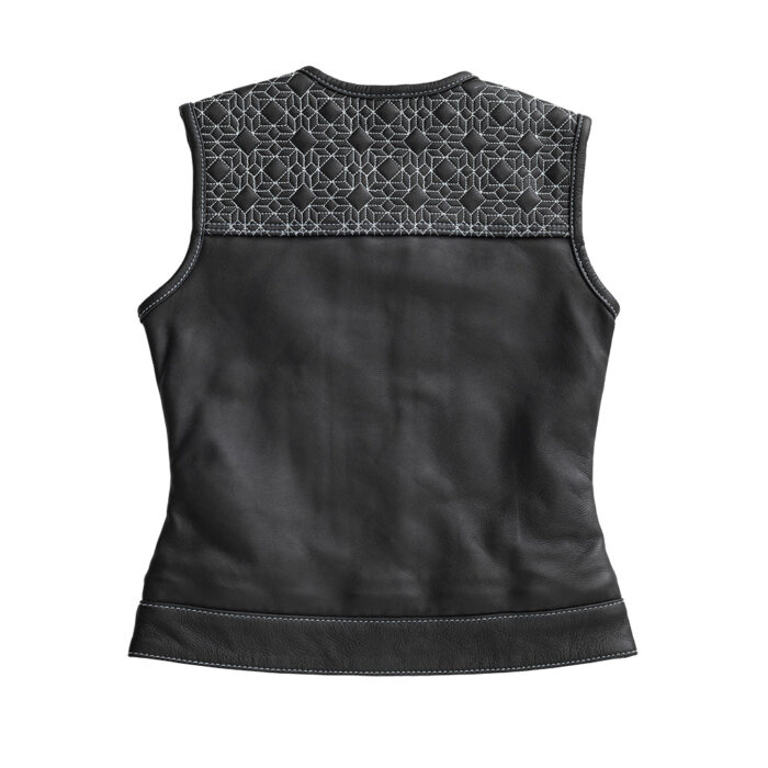 Angelite Women's Motorcycle Leather Vest - Limited Edition - Image 2