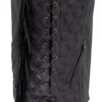 Bandida Women's Motorcycle Leather Vest - Image 4